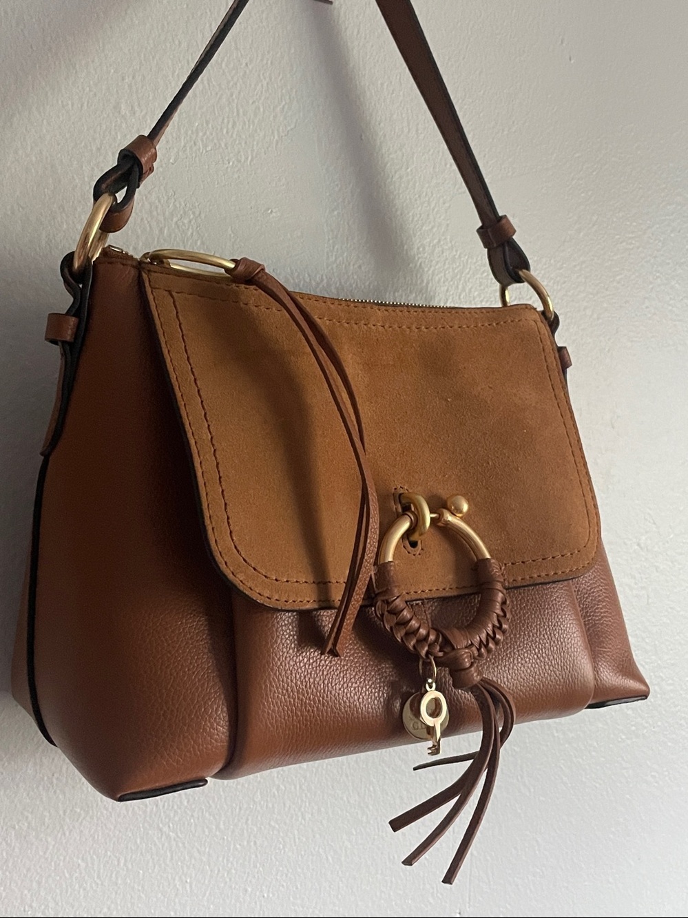 See By Chloe Joan Suede and Leather Shoulder Bag - Picture 3 of 13